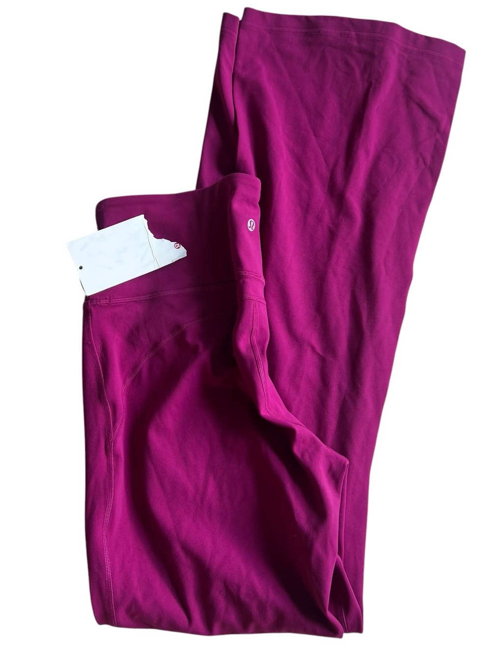 NWT Lululemon Groove Super-High-Rise Flared Pant Nulu Magenta Purple Size 12 - Picture 9 of 12